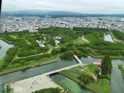 五稜郭タワーからの五稜郭