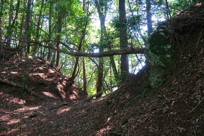 中山城 堀切