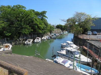 桑名城城壁と堀川