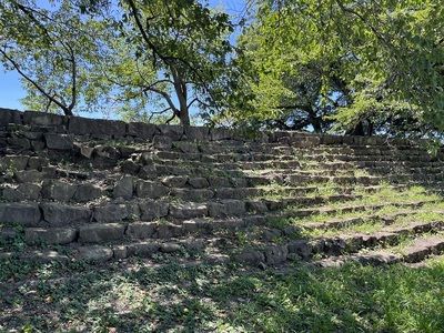 京橋口門脇石垣裏の雁木