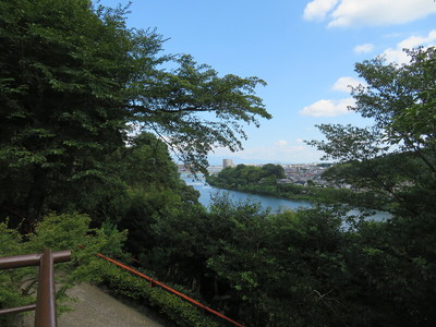 石山寺から瀬田城