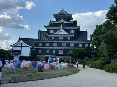 岡山城天守正面