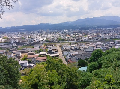 永山城の上の方からの眺め