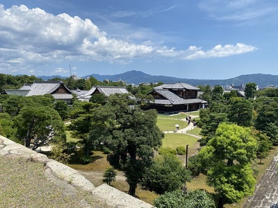 天守跡からの眺望(北東)