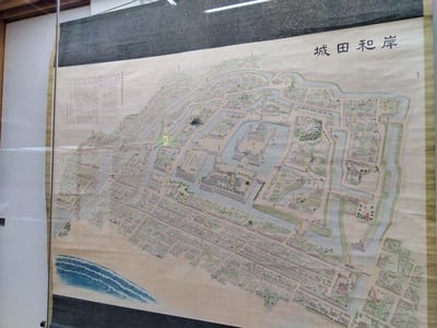 岸和田城鳥瞰図