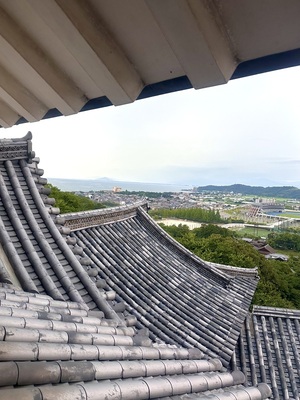 天守からの琵琶湖