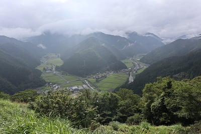 天守跡からの眺め