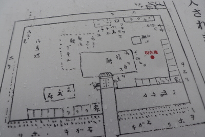 案内板にある陣屋絵図