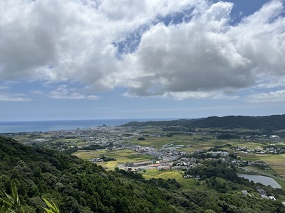 櫓台跡からの眺望