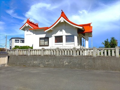 真観寺前駐車場より篠原神社西側を望む