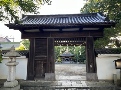 膳所神社に移築された本丸大手門