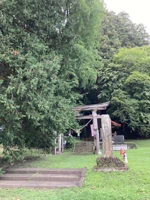 西金砂神社山頂の鳥居