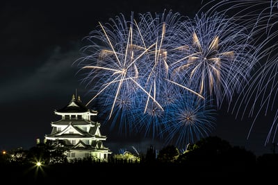 夜に咲く火華－蒼－