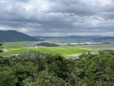 追手道中腹から見た南の眺望