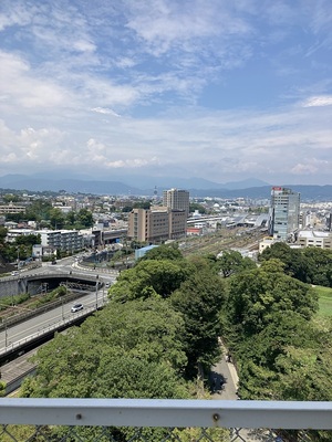 天守最上階より(小田原駅方面)