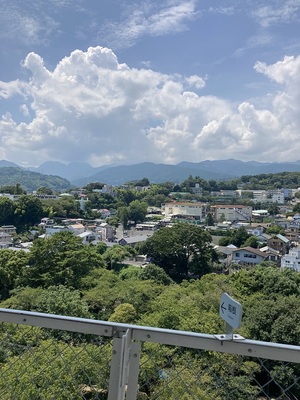 天守最上階より(箱根方面)