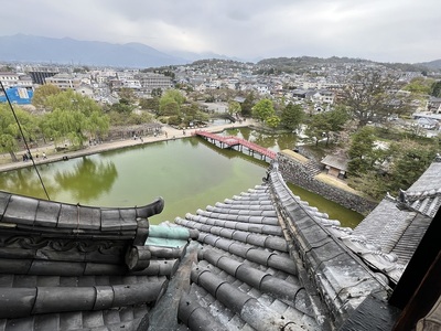 松本城天守からの風景