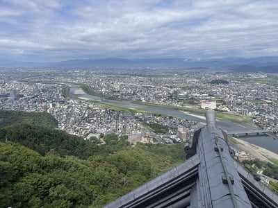 岐阜城天守からの風景