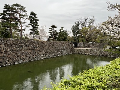 松本城北側城壁