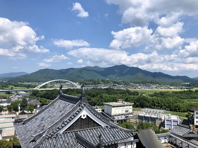 猪崎城城山（福知山城天守より）