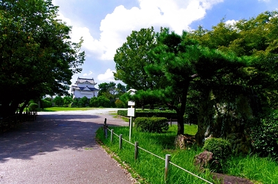 那古野城跡から見る東南隅櫓