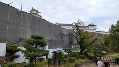 菱の門東方土塀外2棟保存修理工事　菱の門東方土塀