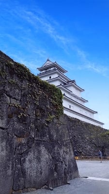 本丸埋門と天守とAI空