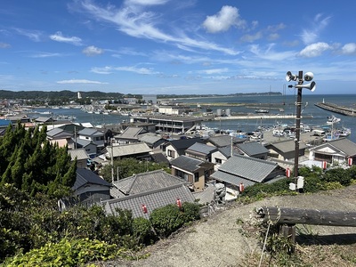 大原港方面の眺め