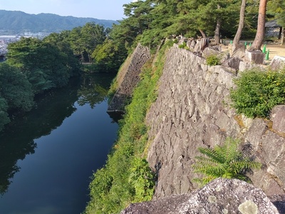 高石垣上部からの撮影