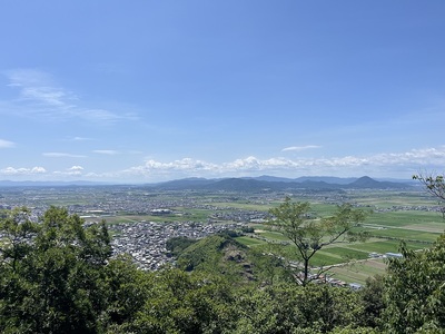 本丸跡から見た南