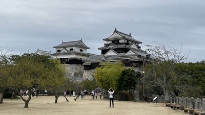 城址から天守撮影