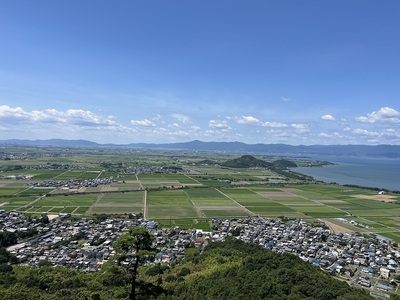 西の丸から見た比叡山