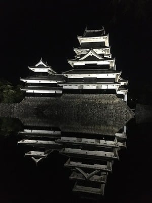 夜の鏡城