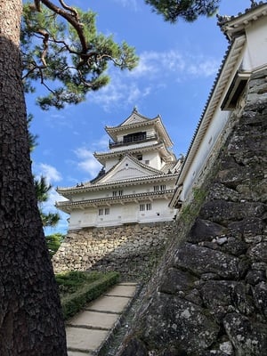 天守　詰門付近から