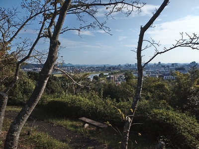 城跡から岡山市方面