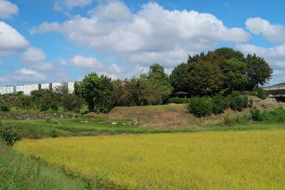 鴛鴨城 南から見た城址