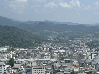 天守南側の眺望