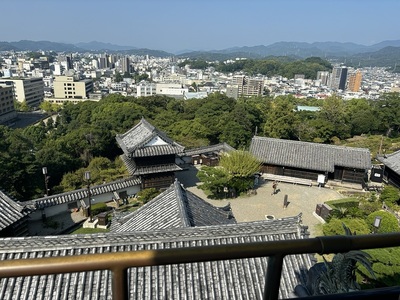 天守西側の眺望