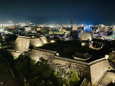 甲府城遠景（夜景）　城のホテルから