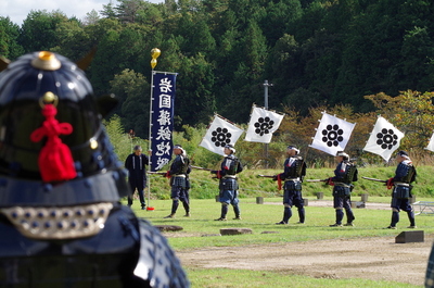 吉川戦国まつり2024岩国藩鉄砲隊演武