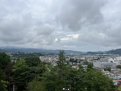 天守から見た北の眺望