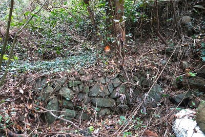 名護屋城 仙石秀久陣跡の石垣と思われる