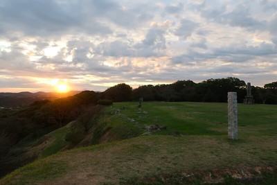 名護屋城の夜明け