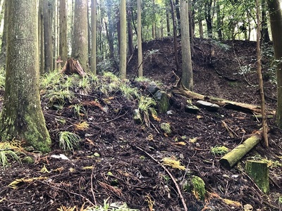 伝辻屋敷跡南西虎口横の番所跡