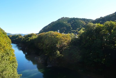 美濃金山城 遠景（西より）