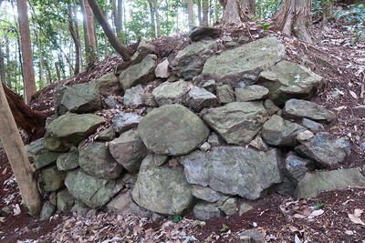 美濃金山城 左近屋敷跡石垣