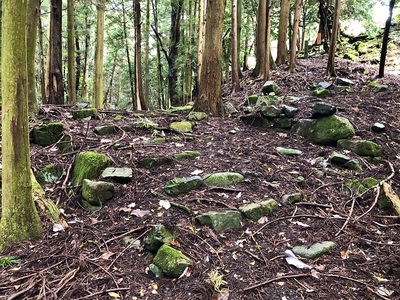 Ⅲ郭から主郭虎口受けへの石段