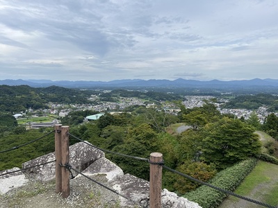 天守跡から見た東