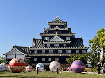 庭園から眺める天守