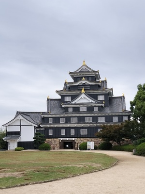 天守正面から